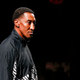 Retired NBA player Scottie Pippin walks the runway during the Kith Sport fashion show on September 7, 2017.